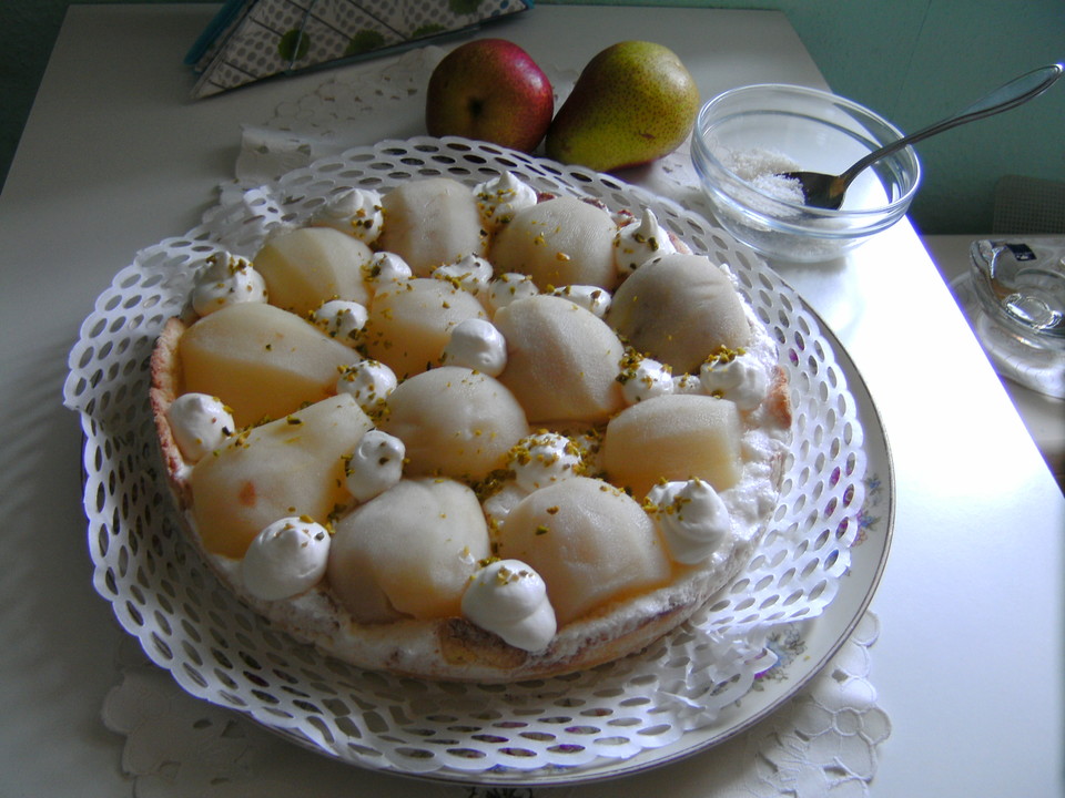 Birnentorte mit Weincreme von Anaid55 | Chefkoch