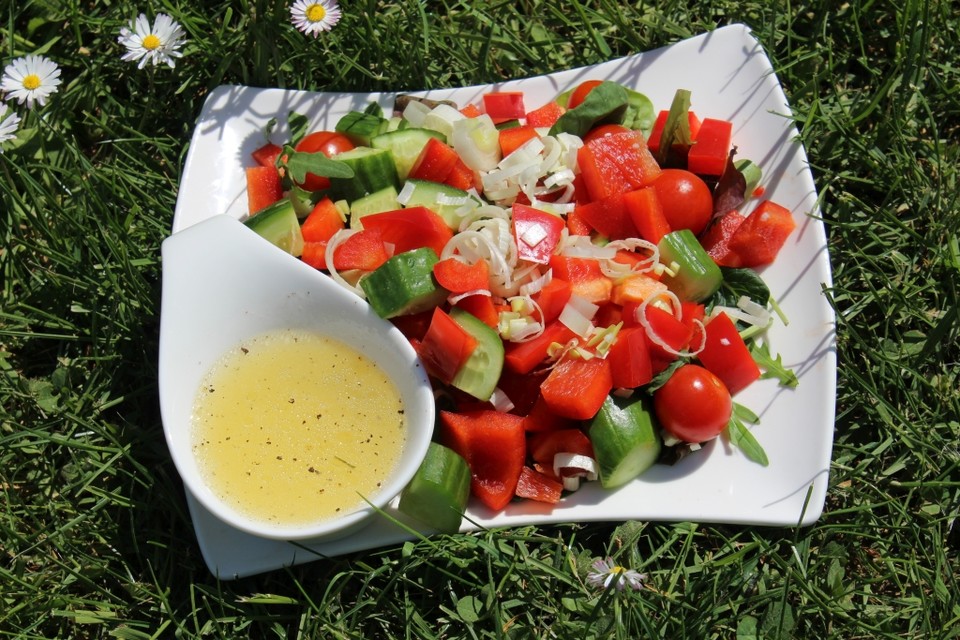 Gemischter Salat mit Zitronendressing von Cocoa_cupcake | Chefkoch