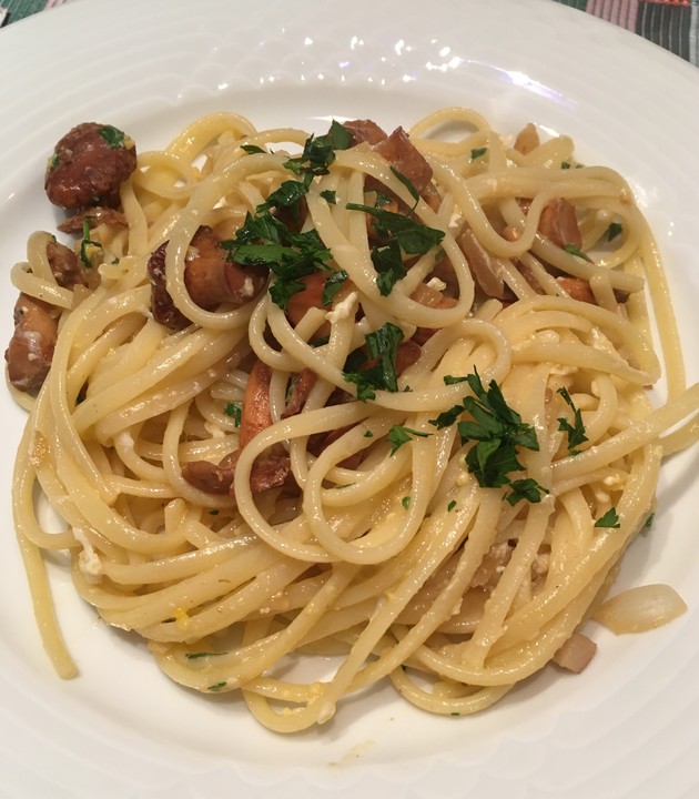 Spaghetti mit Pfifferlingen von evaeichler | Chefkoch