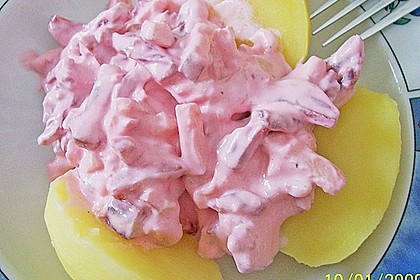 Ofenkartoffeln mit Rote Bete - Quark (Bild)
