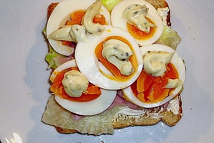 Cremiger Eiersandwich (Bild)