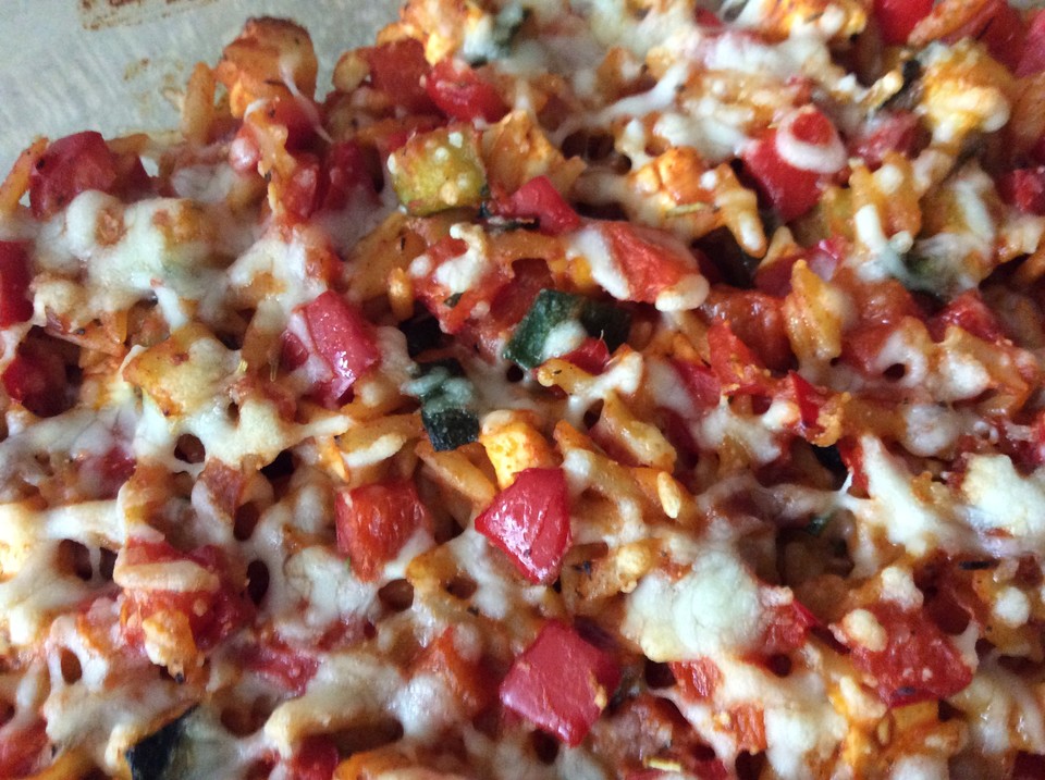 KritharakiAuflauf mit Zucchini, Paprika und Feta von bossbaer Chefkoch