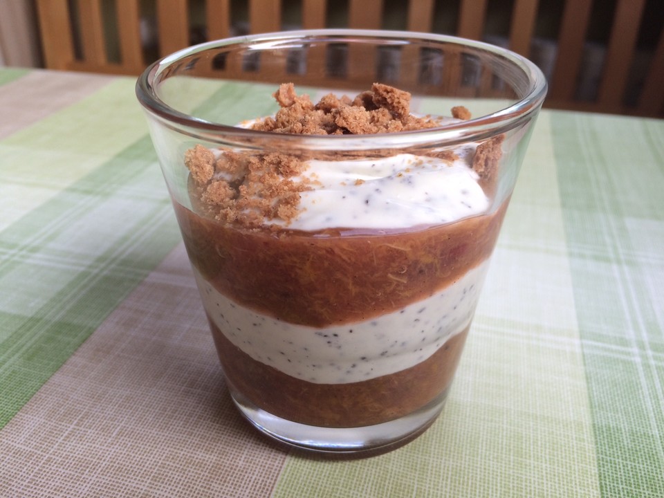 Mohn-Marzipan-Pflaumen Schichtdessert von jasibi | Chefkoch