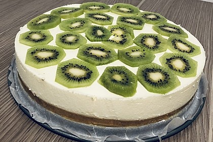 Frischkäse-Kiwi-Torte ohne Backen (Bild)