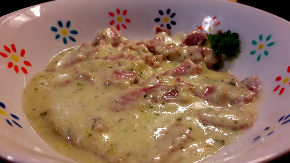 Schinken-Sahne-Sauce wie beim Italiener von Kanzlerplatte | Chefkoch