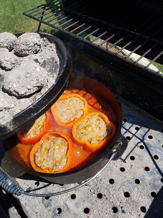 Roberts gefüllte Paprikaschoten aus dem Dutch Oven von Robert_3 | Chefkoch