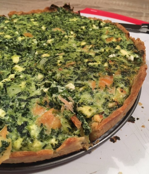 Spinat-Feta-Lachs Quiche von Der_Kochflo | Chefkoch