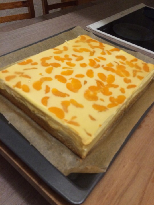 Quark - Mandarinen - Blechkuchen von sonne06 | Chefkoch