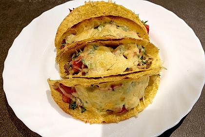 Cheesy Gordita Crunch - Gefüllte Pita-Taco-Schalen (Bild)