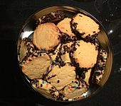 Bunte Räder - Kekse mit gekochtem und rohem Eigelb (Bild)