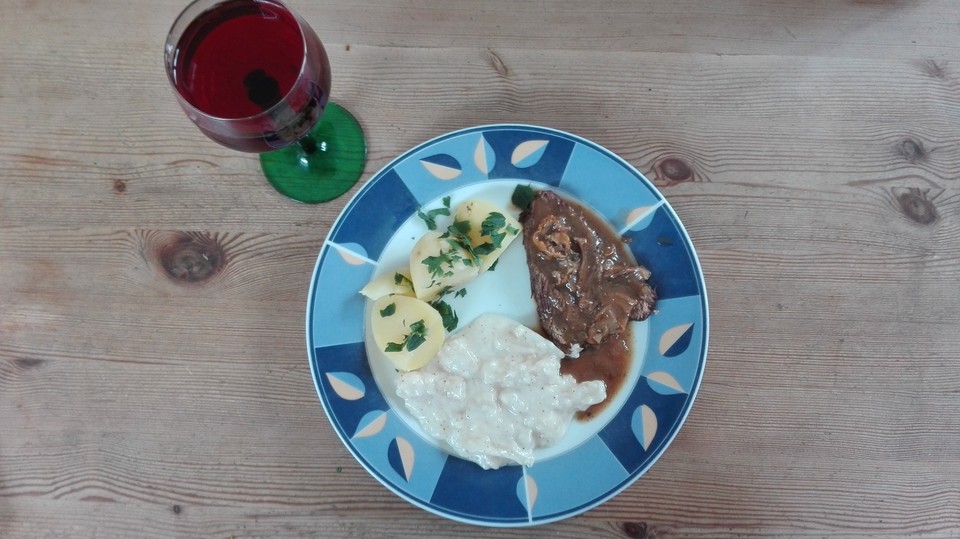 Schmorbraten vom Rind mit Steinpilzsauce von Mami-Goreng | Chefkoch
