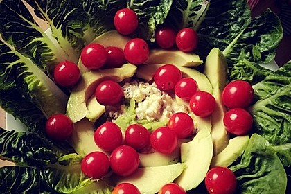 Avocado - Hüttenkäse - Salat (Bild)