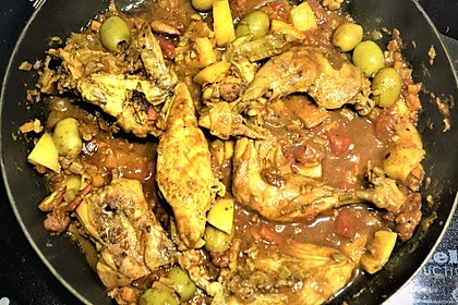 Stubenküken Tajine mit Salzzitronen (Bild)