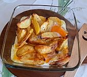 Bratkartoffeln mit Spiegelei komplett aus dem Backofen, ohne vorkochen (Bild)