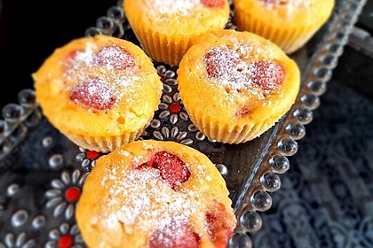 Erdbeer-Joghurt-Muffins aus der Heißluftfritteuse (Bild)