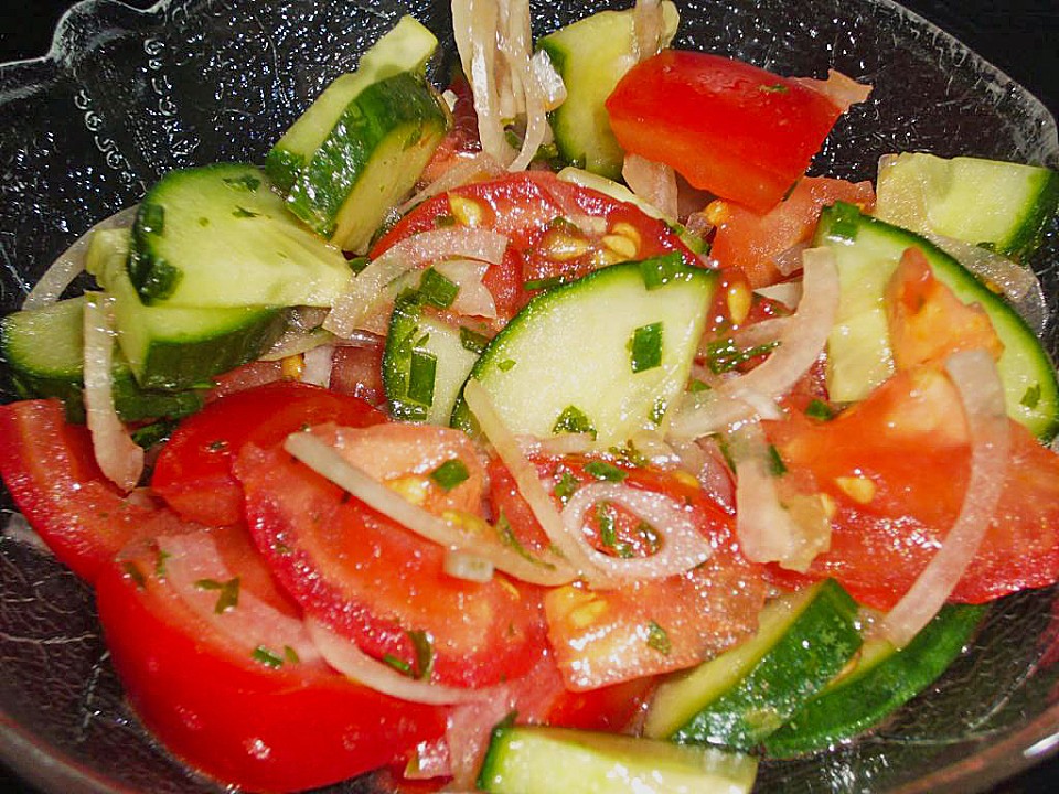 Gurken - Tomatensalat von Floehchen3 | Chefkoch
