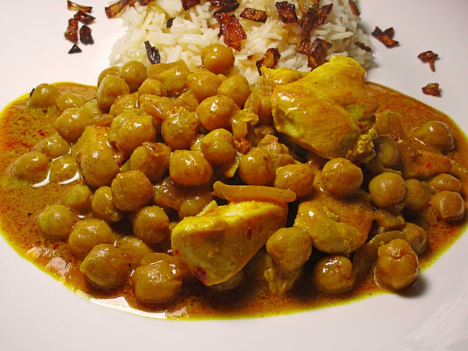 Indisches Curry mit Huhn und Kichererbsen von racoon | Chefkoch