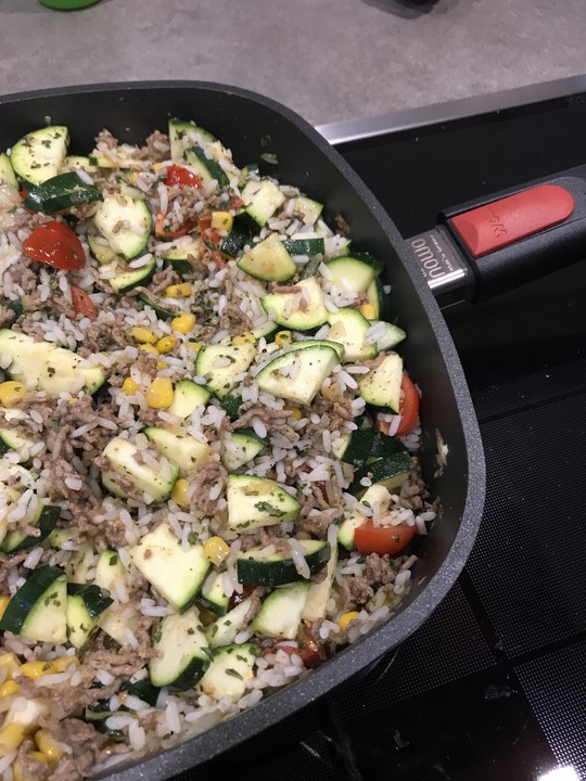 Reispfanne mit Gemüse und Hack von Elli K. | Chefkoch