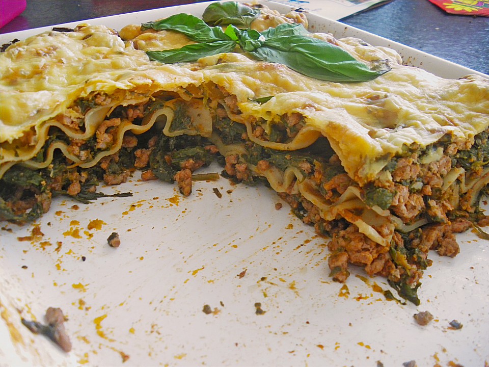 Lasagne mit Spinat und Hackfleisch von MonikaWP | Chefkoch