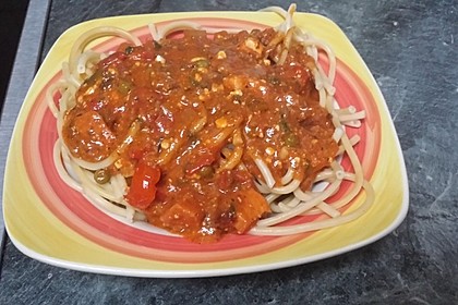 Schnelle Tomatensoße mit Hackfleisch (Bild)