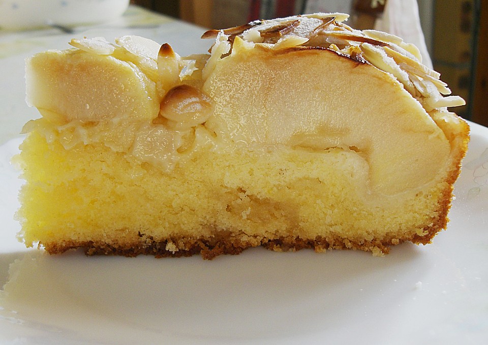 Versunkener Apfelkuchen mit Marzipan | Chefkoch