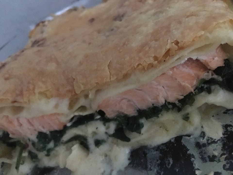 Leichte Spinat-Lachs-Lasagne von Chrissi09 | Chefkoch