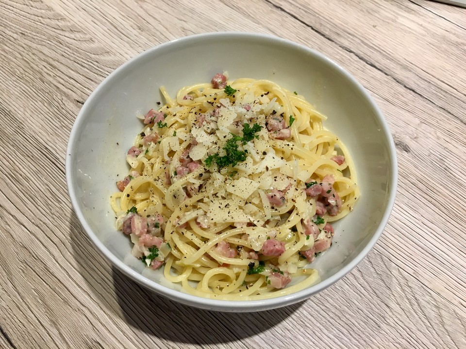 Einfache Carbonara Soße