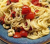 Spaghettini aglio, olio e peperoncino (Bild)
