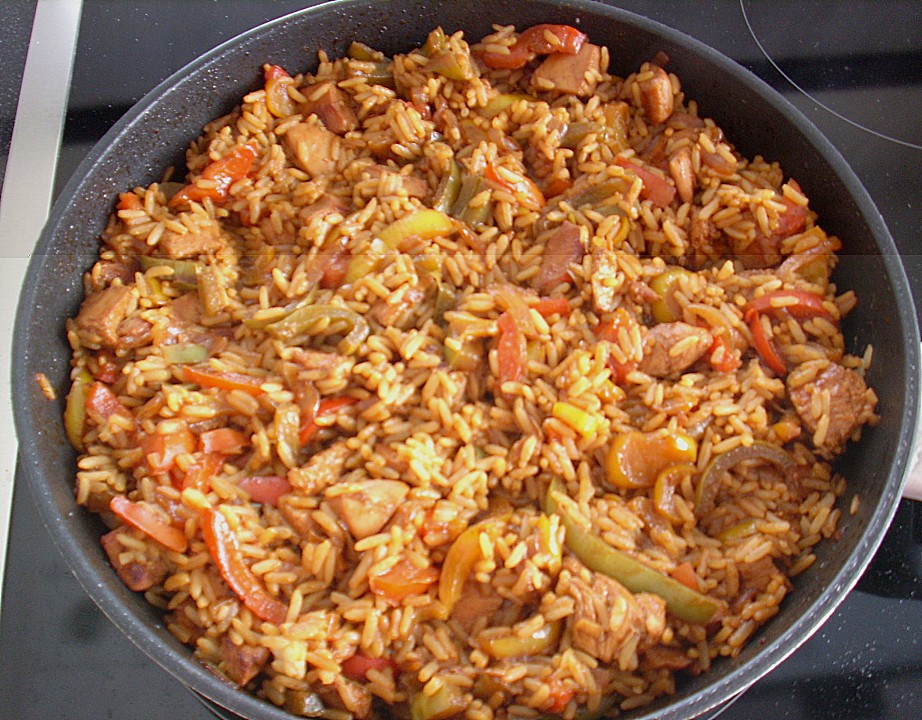 Paprika - Reis - Pfanne mit Huhn von hobbykoechin | Chefkoch