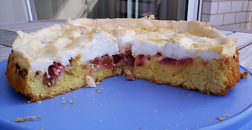 Rhabarber Baiser Torte Kuchen — Rezepte Suchen