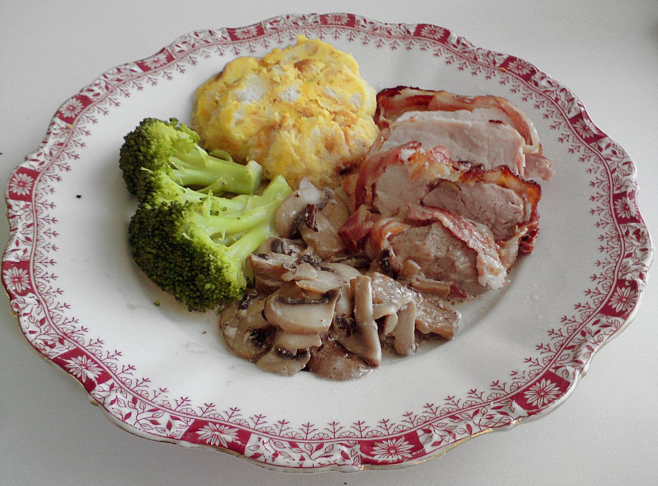 Lende im Speckmantel mit Champignons von monika_m | Chefkoch