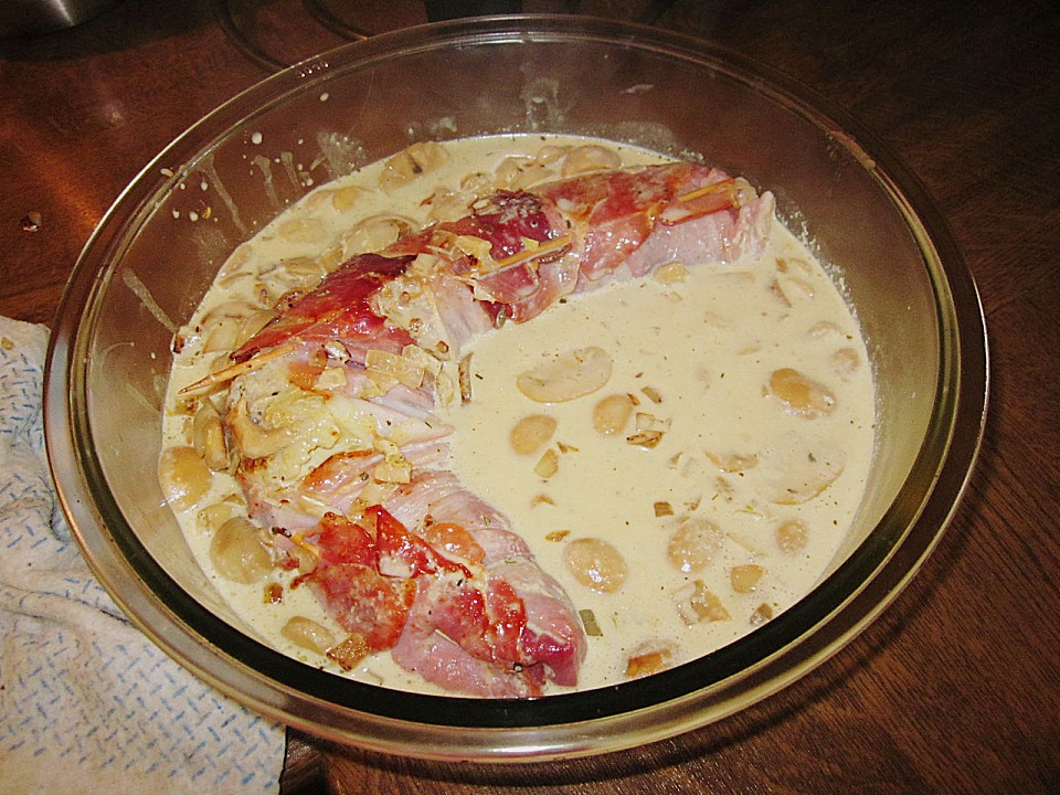 Lende im Speckmantel mit Champignons von monika_m | Chefkoch Lende im Speckmantel mit Champignons von monika_m | Chefkoch