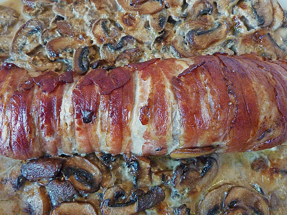 Lende im Speckmantel mit Champignons von monika_m | Chefkoch Lende im Speckmantel mit Champignons von monika_m | Chefkoch
