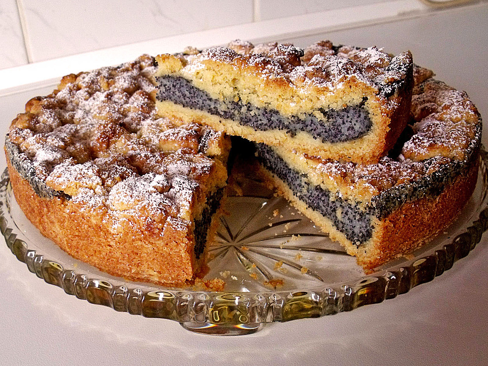 Mohn-Pudding-Kuchen - Ein beliebtes Rezept | Chefkoch
