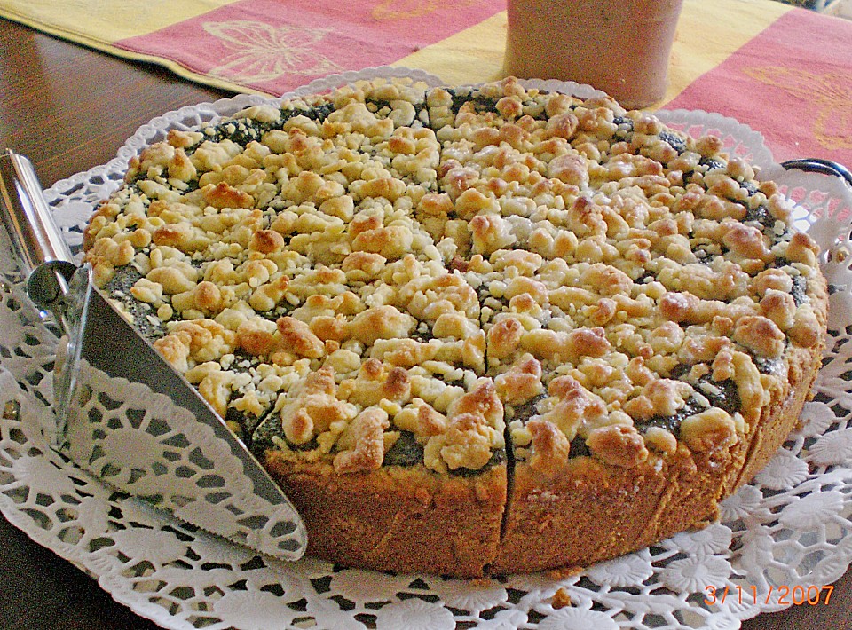 Mohn-Pudding-Kuchen - Ein beliebtes Rezept | Chefkoch
