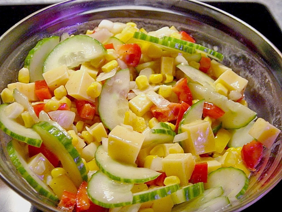 Gemischter Salat mit Käse - Ein beliebtes Rezept | Chefkoch.de