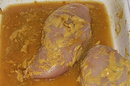 Hühnerbrust in der Senf - Estragonsoße (Bild)