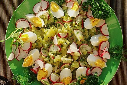 Kartoffelsalat mit Radieschen und Kräutern (Bild)