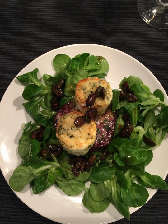 Überbackener Ziegenkäse mit Honigsauce von Minusch_83 | Chefkoch