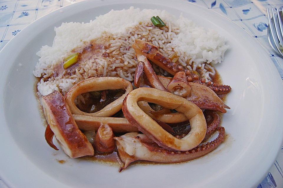 Gebratener Tintenfisch mit Sojasauce von GregNo | Chefkoch