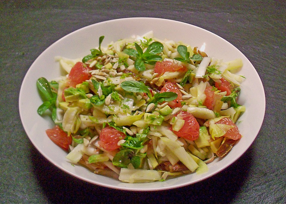 Wintersalat mit Chicorée und Früchten von Sivi | Chefkoch