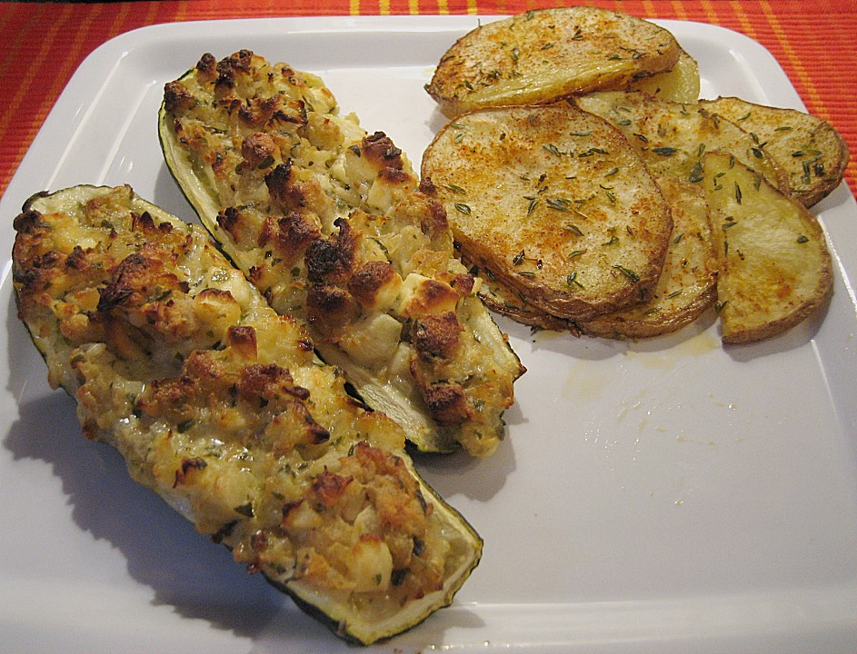 Überbackene Zucchini mit Schafskäse von skadel | Chefkoch