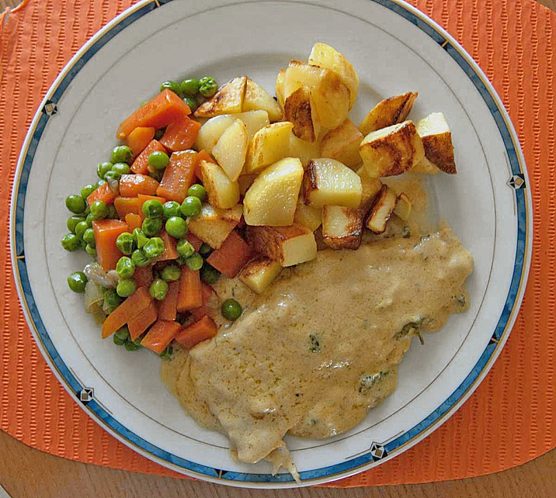 Fisch in Senfsoße