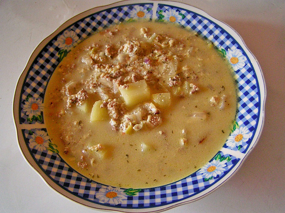 Hackfleisch - Käse - Suppe - My Rezepte