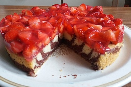 Erdbeer - Zebrakuchen (Bild)