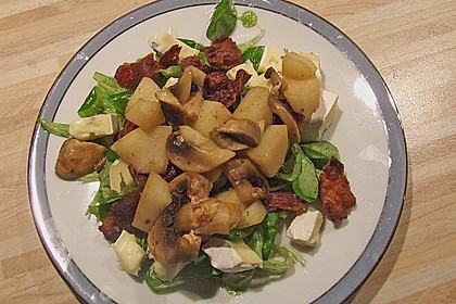 Birnen - Feldsalat mit Bacon und Gorgonzola (Bild)