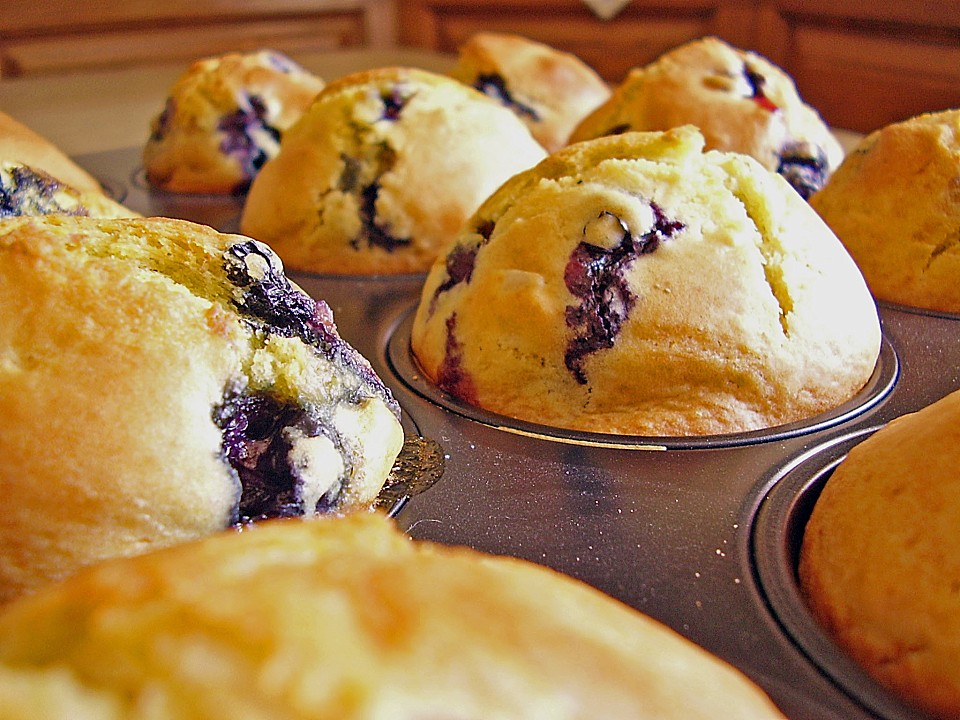 Buttermilch - Blaubeer - Muffins von luckys-home | Chefkoch