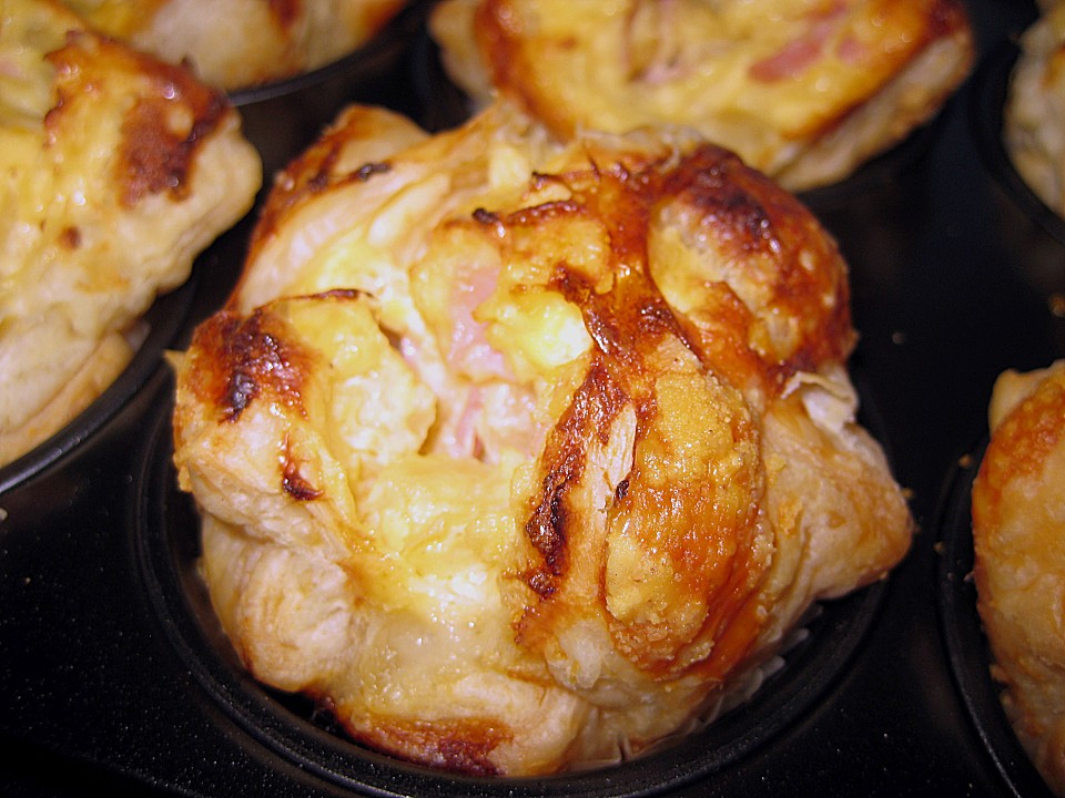 Blätterteig - Schinken - Muffins von funkelsteinchen | Chefkoch