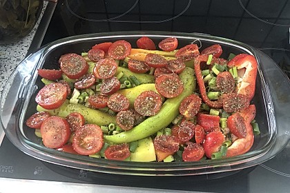 Türkische Paprika aus dem Backofen - sehr knackig (Bild)