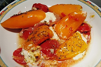 Türkische Paprika aus dem Backofen - sehr knackig (Bild)
